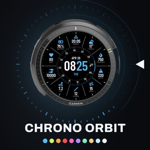 Chrono Orbit watch face preview