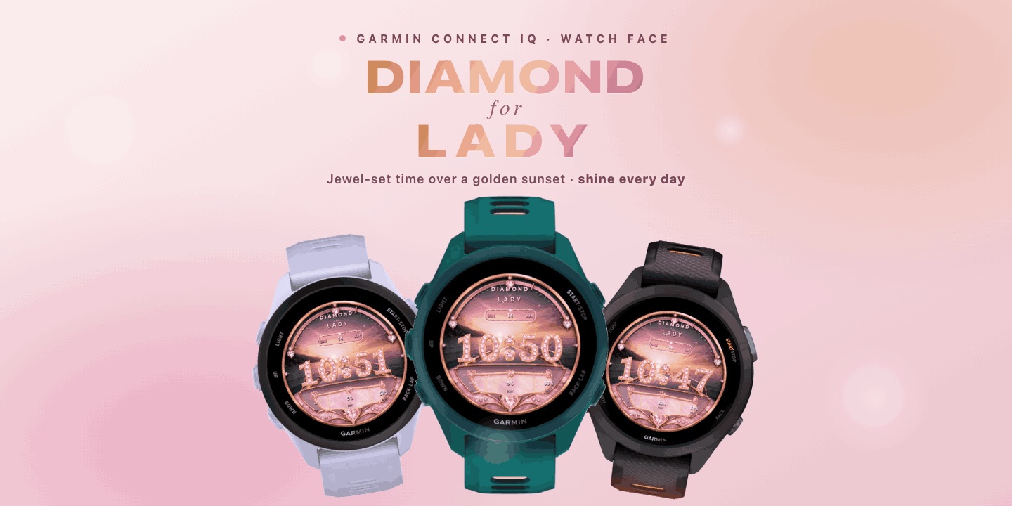 Diamond for Lady watch face preview