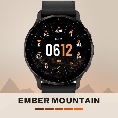 Ember Mountain watch face preview