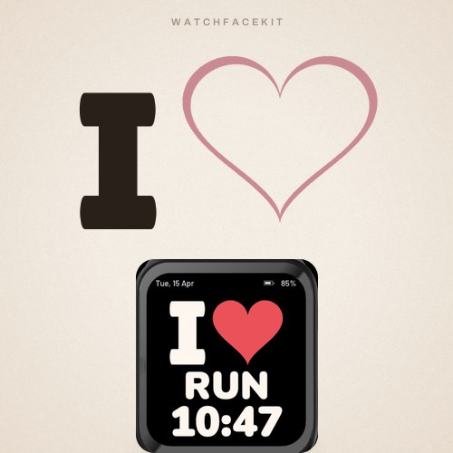 Love It Free watch face preview