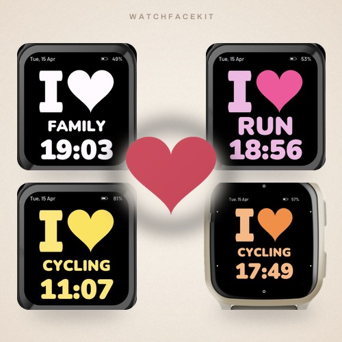 Love It watch face preview
