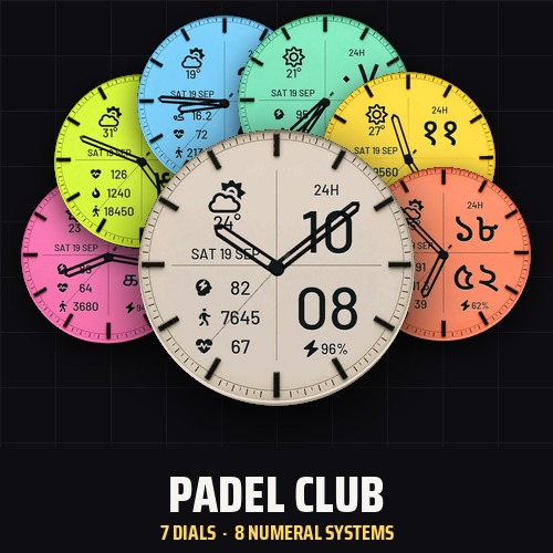 Padel Club watch face preview