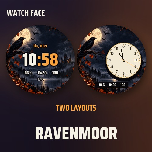 Ravenmoor watch face preview