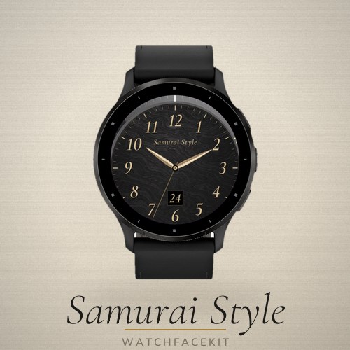 Samurai Style watch face preview