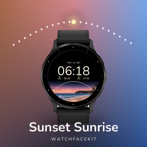 Sunset Sunrise watch face preview